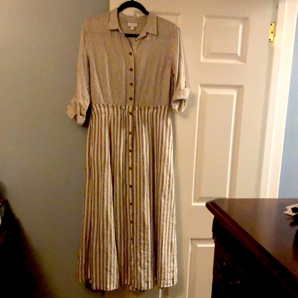 j.Jill linen summer button from dress